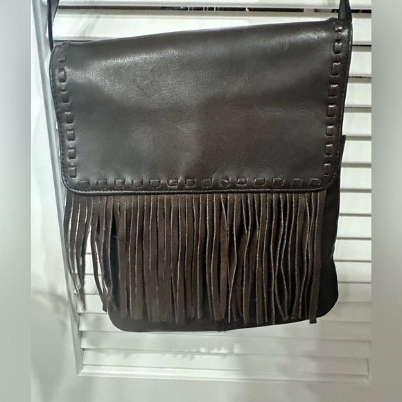 Brown fringe crossbody purse - Picture 5 of 6
